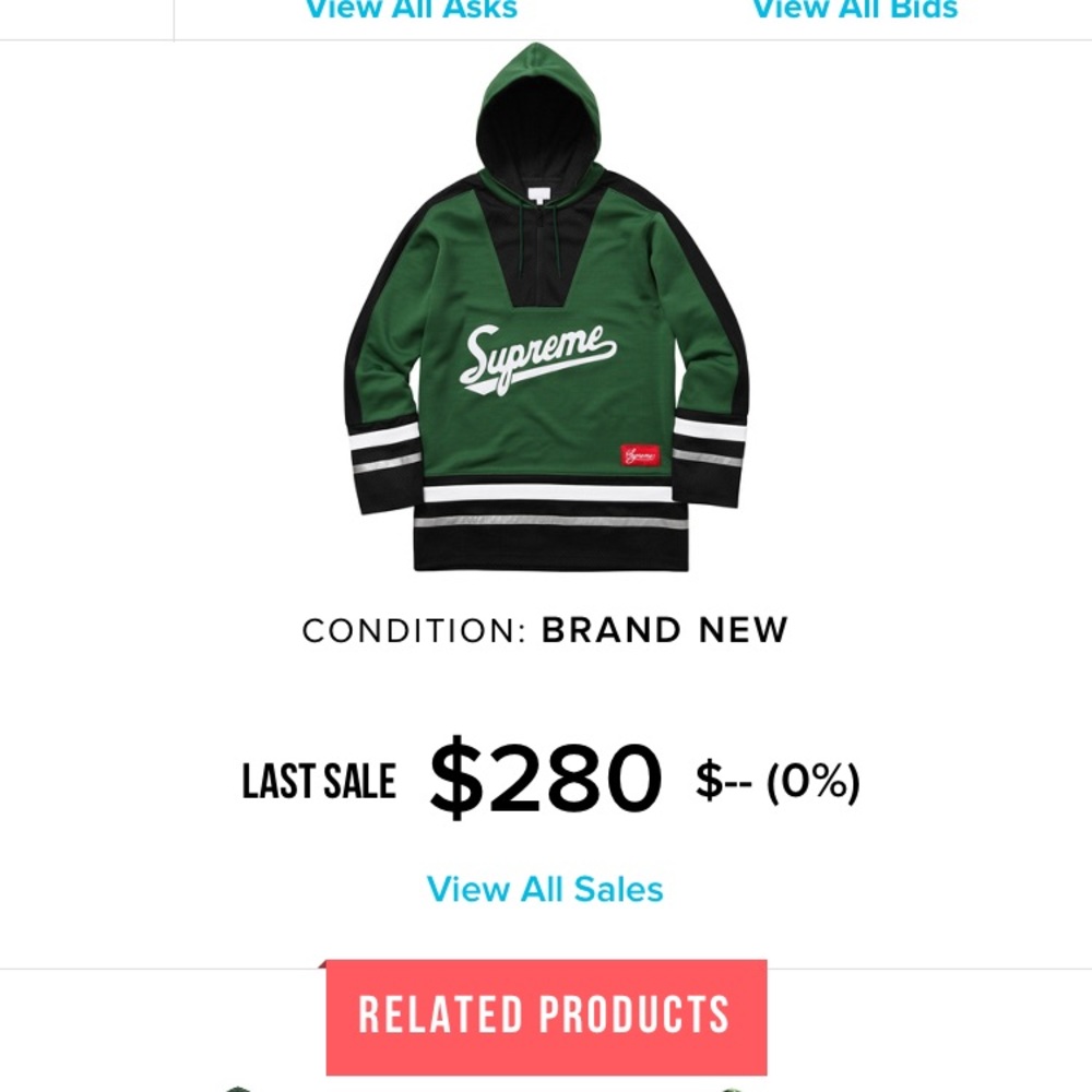 Supreme Hockey Jersey Pullover